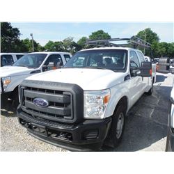 2012 FORD F250 CREW CAB SERVICE TRUCK, S/N 1FD7W2A68CEB55118, V8 GAS ENGINE, A/T, KNAPHEIDE SERVICE 