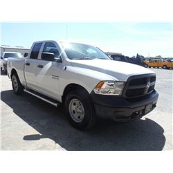 2013 DODGE RAM 1500 CREW CAB 4X4 PICKUP TRUCK, S/N 1C6RR7FP7DS639956, V8 GAS, A/T, ODOMETER READING 