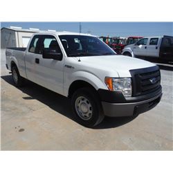 2012 FORD F150 EXT CAB PICKUP TRUCK, S/N 1FTEX1CM1CFB36760, V6 GAS, A/T, ODOMETER READING 58,236 MIL
