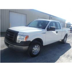 2012 FORD F150 EXT CAB PICKUP TRUCK, S/N 1FTEX1CMXCFB36756, V6 GAS, A/T, ODOMETER READING 63,811 MIL