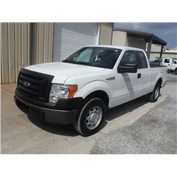 2012 FORD F150 EXT CAB PICKUP TRUCK, S/N 1FTEX1CM4CFB27129, V6 GAS, A/T, ODOMETER READING 63,911 MIL