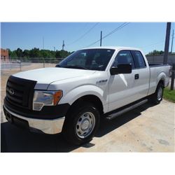 2012 FORD F150 EXT CAB PICKUP TRUCK, S/N 1FTEX1CM3CFB96488, V6 GAS, A/T, ODOMETER READING 71,306 MIL
