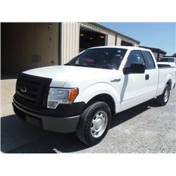 2012 FORD F150 EXT CAB PICKUP TRUCK, S/N 1FTEX1CM6CFB36768, V6 GAS, A/T, ODOMETER READING 73,672 MIL