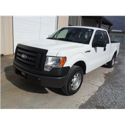 2012 FORD F150 EXT CAB PICKUP TRUCK, S/N 1FTEX1CM4CFB36770, V6 GAS, A/T, ODOMETER READING 83,700 MIL