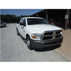 2011 DODGE RAM 2500 CREW CAB PICKUP TRUCK, S/N 3D7TP2CT4BG583770, V8 GAS, A/T, ODOMETER READING 83,7