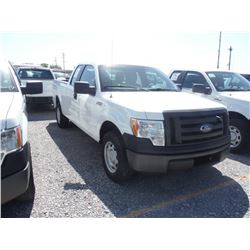 2011 FORD F150 EXT CAB PICKUP TRUCK, S/N 1FTEX1CM0BFB17843, V6 GAS, A/T, ODOMETER READING 48,589 MIL