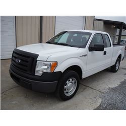 2011 FORD F150 EXT CAB PICKUP TRUCK, S/N 1FTEX1CM4BFB17795, V6 GAS, A/T, ODOMETER READING 51,115 MIL