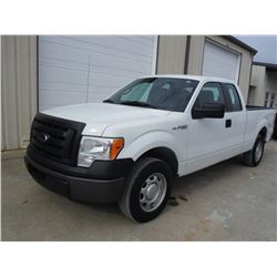 2011 FORD F150 EXT CAB PICKUP TRUCK, S/N 1FTEX1CM2BFB17827, V6 GAS, A/T, ODOMETER READING 56,344 MIL
