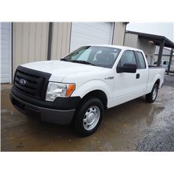 2011 FORD F150 EXT CAB PICKUP TRUCK, S/N 1FTEX1CM9BFB46886, V6 GAS, A/T, ODOMETER READING 56,502 MIL
