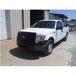 2011 FORD F150 EXT CAB PICKUP TRUCK, S/N 1FTFX1CF1BFB46905, V8 GAS, A/T, ODOMETER READING 57,084 MIL