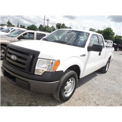 2011 FORD F150 EXT CAB PICKUP TRUCK, S/N 1FTEX1CM1BFC07177, V6 GAS, A/T, ODOMETER READING 60,036 MIL