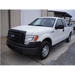 2011 FORD F150 EXT CAB PICKUP TRUCK, S/N 1FTEX1CM5BFB05400, V6 GAS, A/T, ODOMETER READING 60,217 MIL