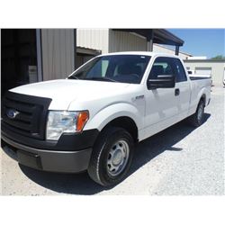 2011 FORD F150 EXT CAB PICKUP TRUCK, S/N 1FTEX1CM0BFC07168, V6 GAS, A/T, ODOMETER READING 61,944 MIL