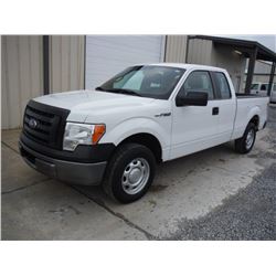 2011 FORD F150 EXT CAB PICKUP TRUCK, S/N 1FTEX1CM2BFC07172, V6 GAS, A/T, ODOMETER READING 63,951 MIL