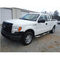 2011 FORD F150 EXT CAB PICKUP TRUCK, S/N 1FTEX1CM4BFB17831, V6 GAS, A/T, ODOMETER READING 71,399 MIL