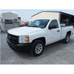 2011 CHEVROLET SILVERADO PICKUP TRUCK, S/N 1GCNCPEA2BZ271180, V8 GAS, A/T, TOOLBOX, ODOMETER READING