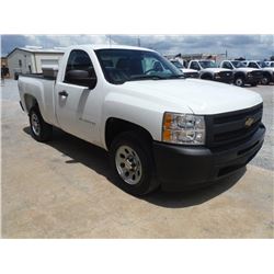 2011 CHEVROLET SILVERADO PICKUP TRUCK, S/N 1GCNCPEA9BZ270561, V8 GAS, A/T, TOOLBOX, ODOMETER READING