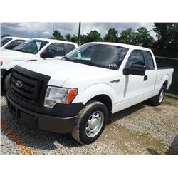 2010 FORD F150 EXT CAB PICKUP TRUCK, S/N 1FTFX1CV7AFC63300, V8 GAS, A/T, ODOMETER READING 45,013 MIL