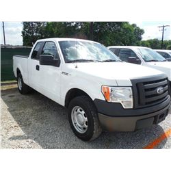 2010 FORD F150 EXT CAB PICKUP TRUCK, S/N 1FTFX1CV8AFC63306, V8 GAS, A/T, ODOMETER READING 58,684 MIL