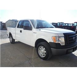 2010 FORD F150 EXT CAB PICKUP TRUCK, S/N 1FTFX1CV4AKB68314, V8 GAS, A/T, ODOMETER READING 60,689 MIL