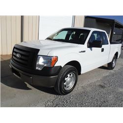 2010 FORD F150 EXT CAB PICKUP TRUCK, S/N 1FTFX1CV7AFB81387, V8 GAS, A/T, ODOMETER READING 81,896 MIL