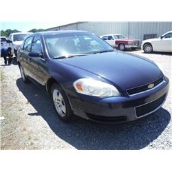 2008 CHEVROLET IMPALA, S/N 2G1WB58K489160058, V6 GAS, A/T, ODOMETER READING 211,670 MILES