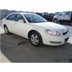 2008 CHEVROLET IMPALA, S/N 2G1WB58K789237571, V6 GAS, A/T, ODOMETER READING 214,241 MILES