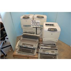 MISC PRINTERS, TYPEWRITERS, FAX MACHINE
