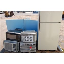 MISC WINDOW A/C UNITS, REFRIGERATOR, MICROWAVE