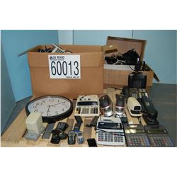 MISC CALCULATORS, PHONES, STAPLERS