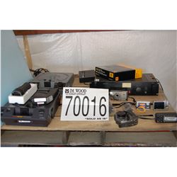 MISC CAMERAS, SLIDE PROJECTOR, AMP