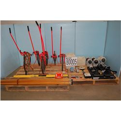 MISC CAMERAS, SURVEY TRIPOD, DISTANCE MEASURING WHEELS, LEVELS