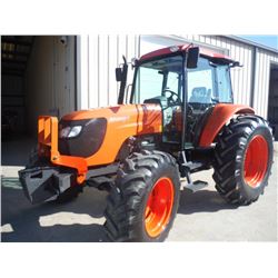 2010 KUBOTA M108S MFWD FARM TRACTOR, S/N 70493, 3 PTH, PTO, DRAW BAR, TOP LINK, 3 HYD REMOTES, 18.4-