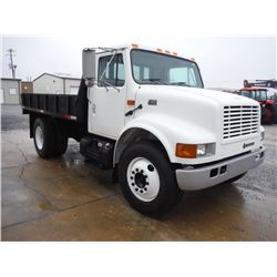 2001 INTERNATIONAL 4700 S/A FLATBED, S/N 1HTSCABM21H357126, 7.3L INTERNATIONAL DIESEL ENGINE, A/T, 1