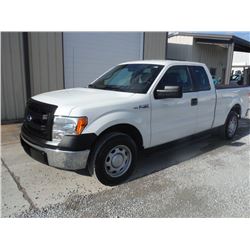 2013 FORD F150 EXT CAB PICKUP TRUCK, S/N 1FTEX1CM3DFA80841, V6 GAS, A/T, ODOMETER READING 53,964 MIL