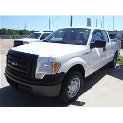 2011 FORD F150 EXT CAB PICKUP TRUCK, S/N 1FTEX1CM5BFB17840, V6 GAS, A/T, TOOLBOX, ODOMETER READING 5
