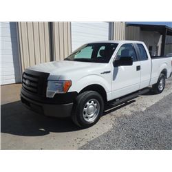 2011 FORD F150 EXT CAB PICKUP TRUCK, S/N 1FTEX1CM2BFB05399, V6 GAS, A/T, ODOMETER READING 54,167 MIL