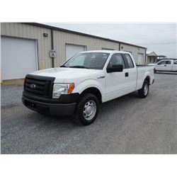 2011 FORD F150 EXT CAB PICKUP TRUCK, S/N 1FTEX1CM6BFB46893, V6 GAS, A/T, ODOMETER READING 55,834 MIL