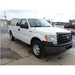 2011 FORD F150 EXT CAB PICKUP TRUCK, S/N 1FTEX1CM8BFC07161, V6 GAS, A/T, ODOMETER READING 59,379 MIL
