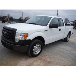 2010 FORD F150 EXT CAB PICKUP TRUCK, S/N 1FTFX1CV5AKB68323, V8 GAS, A/T, ODOMETER READING 62,694 MIL