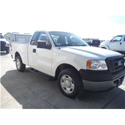 2007 FORD F150 PICKUP TRUCK, S/N 1FTRF12V77NA57846, V8 GAS, A/T, ODOMETER READING 38,550 MILES