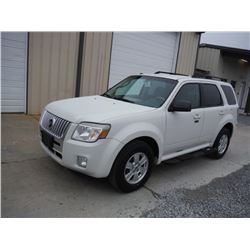 2010 MERCURY MARINER 4X4, S/N 4M2CN9BG8AKJ21940, V6 GAS, A/T, ODOMETER READING 75,067 MILES