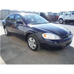 2008 CHEVROLET IMPALA, S/N 2G1WB58K489186482, V6 GAS, A/T, ODOMETER READING 219,094 MILES