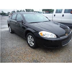 2007 CHEVROLET IMPALA, S/N 2G1WB58K879340139, V6 GAS, A/T, ODOMETER READING 221,121 MILES