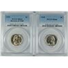 Image 1 : LOT OF ( 2 ) JEFFERSON NICKELS, PCGS MS-66: 1938 & 1939 REVERSE OF "40"