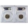 Image 2 : LOT OF ( 2 ) 1957 JEFFERSON NICKELS, PCGS MS-65