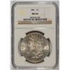 Image 1 : 1881 MORGAN SILVER DOLLAR, NGC MS-64  NICE COIN