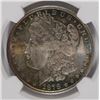 Image 2 : 1878 7TF REVERSE OF 79 MORGAN SILVER DOLLAR, NGC MS-65  BEAUTIFUL COLORS!