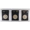 Image 2 : 3 - FRANKLIN SILVER HALF DOLLARS 1958-D, 1960-D, 1961