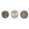 Image 1 : (3) HALF DOLLARS; 1893 COLUMBIAN EXPO AU, 1952 WASH/CARVER COMMEN & 1964 KENNEDY